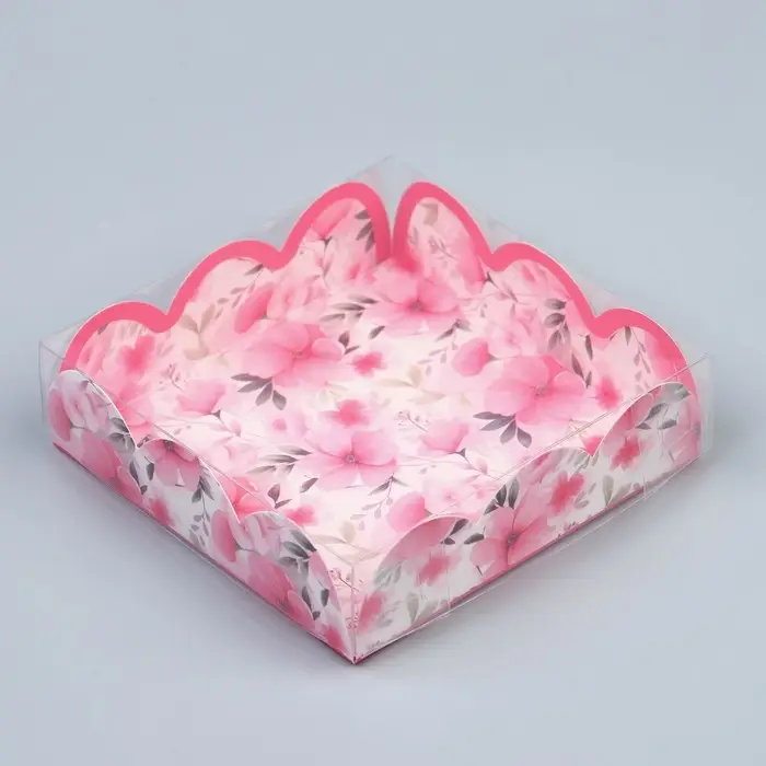 Коробка для печенья, кондитерская упаковка с PVC крышкой, «Котёнок», 10.5 х 10.5 х 3 см Коробка для печенья, кондитерская упаковка с PVC крышкой, «Котёнок», 10.5 х 10.5 х 3 см