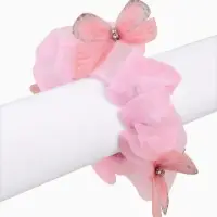 Резинка для волос «Бабочки» розовая, Коты аристократы Резинка для волос «Бабочки» розовая, Коты аристократы