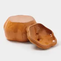 Горшок для запекания Борисовская керамика &laquo;Тыква&raquo;, 2.4 л, оранжевый