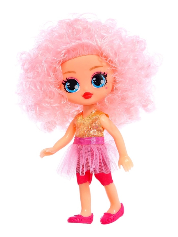 Кукла «Кудряшка Лина», светло-розовый Кукла «Кудряшка Лина», светло-розовый