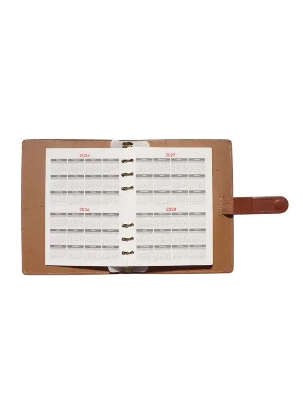 Органайзер на кольцах, C6, с хлястиком, 80л, линия, к/зам, Коричневый Органайзер на кольцах, C6, с хлястиком, 80л, линия, к/зам, Коричневый