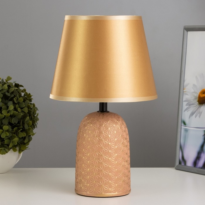 Настольная лампа Настольная лампа "Глория" Е27 40Вт терракотовый-золотой 20х20х32 см