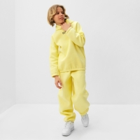 Костюм детский (худи, брюки) MINAKU: Basic Line KIDS, oversize, цвет жёлтый, рост 158