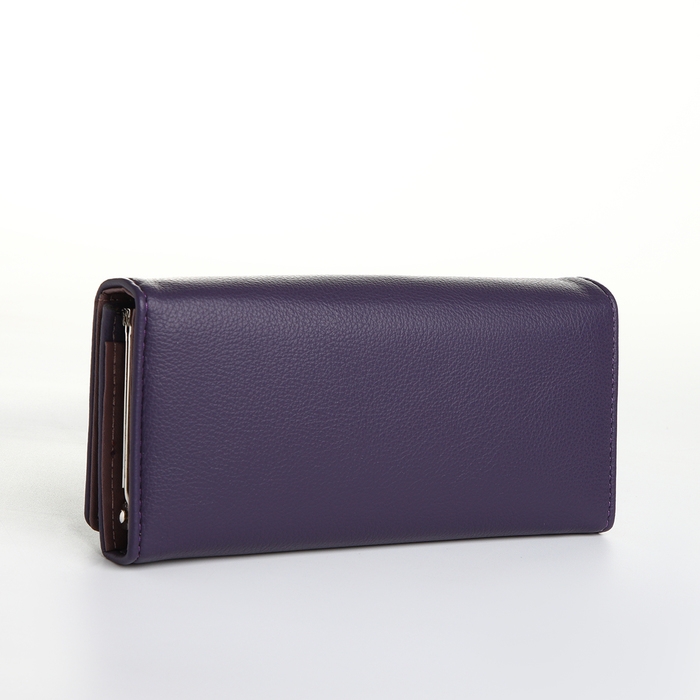 Кошелёк женский на магните, цвет фиолетовый