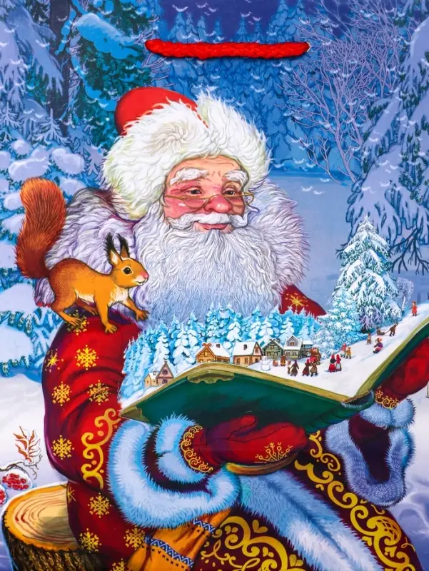 Пакет подарочный новогодний ламинированный, «Дед мороз» , 18×10×22.3 см Пакет подарочный новогодний ламинированный, «Дед мороз» , 18×10×22.3 см