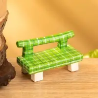 Мебель для кукол &laquo;Скамейка&raquo;, 8.5&times;4&times;5 см, дерево, зелёная