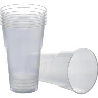 Стакан одноразовый 500мл прозр., для хол/гор. бюджет, ПП 800 шт/кор