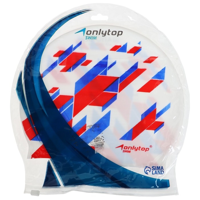 Шапочка для плавания взрослая ONLYTOP «Триколор», силиконовая, обхват 54-60 см Шапочка для плавания взрослая ONLYTOP «Триколор», силиконовая, обхват 54-60 см
