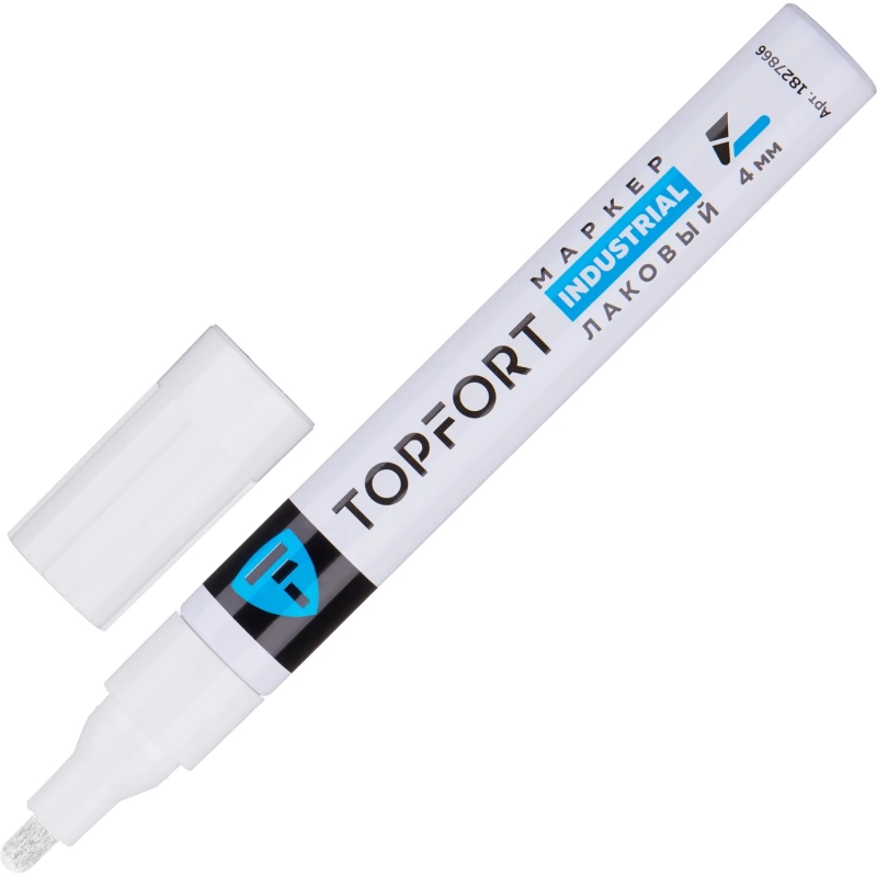 Маркер лаковый Topfort Industrial 4 мм белый
