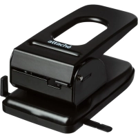 Дырокол Attache до 60листов, с линейкой, цвет черный