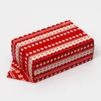 Подарочная коробка - конфета новогодняя складная «Новогодняя открытка», 14×22×8 см