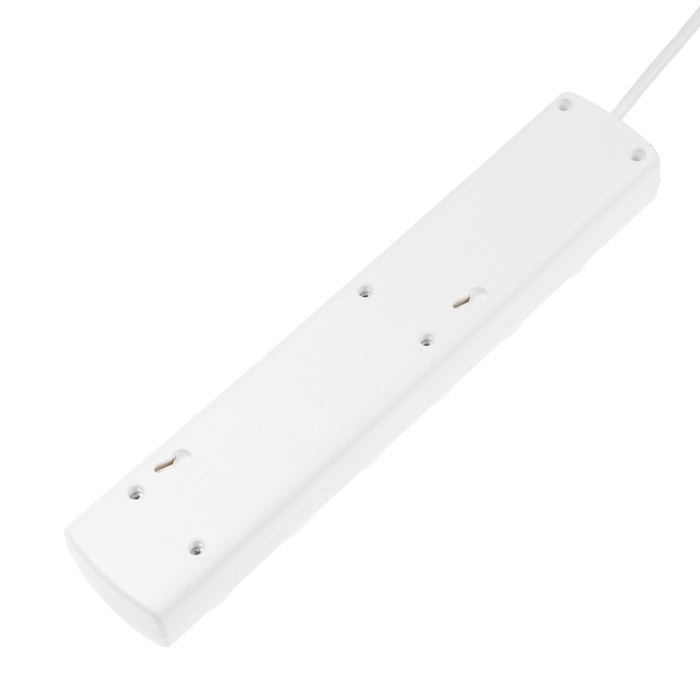 Сетевой фильтр Luazon Lighting, 5 розеток, 3 м, 2200 Вт, 3х0.75 мм2, 10 A, 220 В, c предохранителем, белый Сетевой фильтр Luazon Lighting, 5 розеток, 3 м, 2200 Вт, 3х0.75 мм2, 10 A, 220 В, c предохранителем, белый