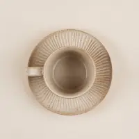 Чайная пара SL Home &laquo;Виенто&raquo;, чашка 250 мл, блюдце d=15 см, керамика, бежевая