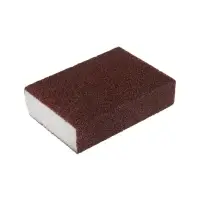 Губка абразивная шлифовальная ТУНДРА, мягкая, 100&times;70&times;25 мм, P100
