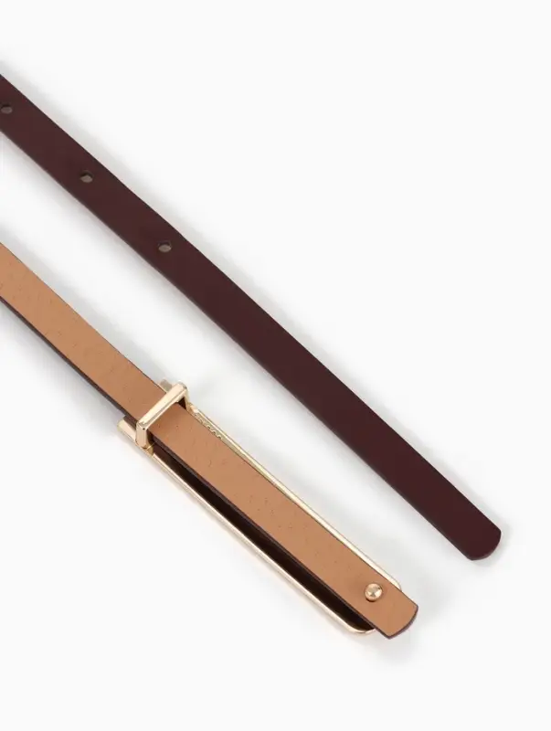 Ремень женский, 0.8&times;110 см, гвоздик, золотистая пряжка, коричневый