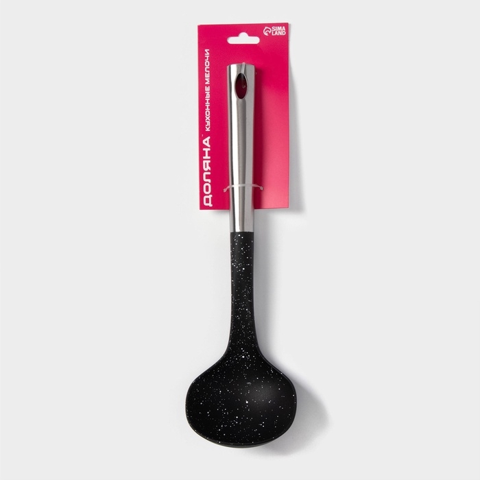 Половник Доляна «Синара», 33 см, цвет серебряный Половник Доляна «Синара», 33 см, цвет серебряный