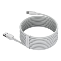 Кабель Baseus, Type-C - USB, 5 А, ПВХ оплётка, 1.5 м, белый