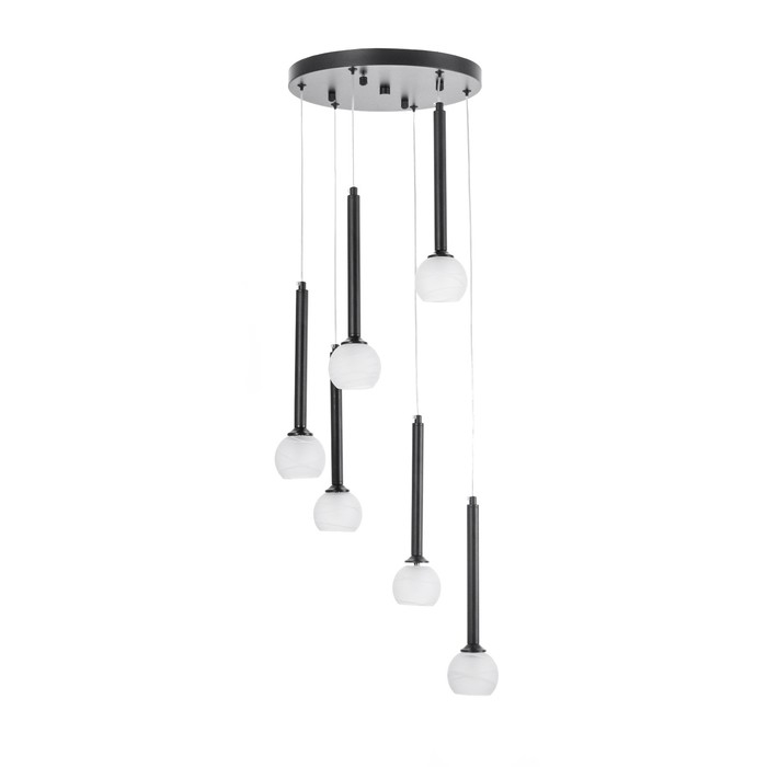 Светильник Светильник "Жозефина" 6х3Вт G4 Чёрный 30х30х180см