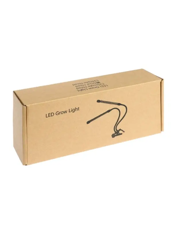 Фитосветильник для растений, светодиодный, 9 Вт, 250 мм, IP66, 5 В, USB, прищепка, таймер, биколорный