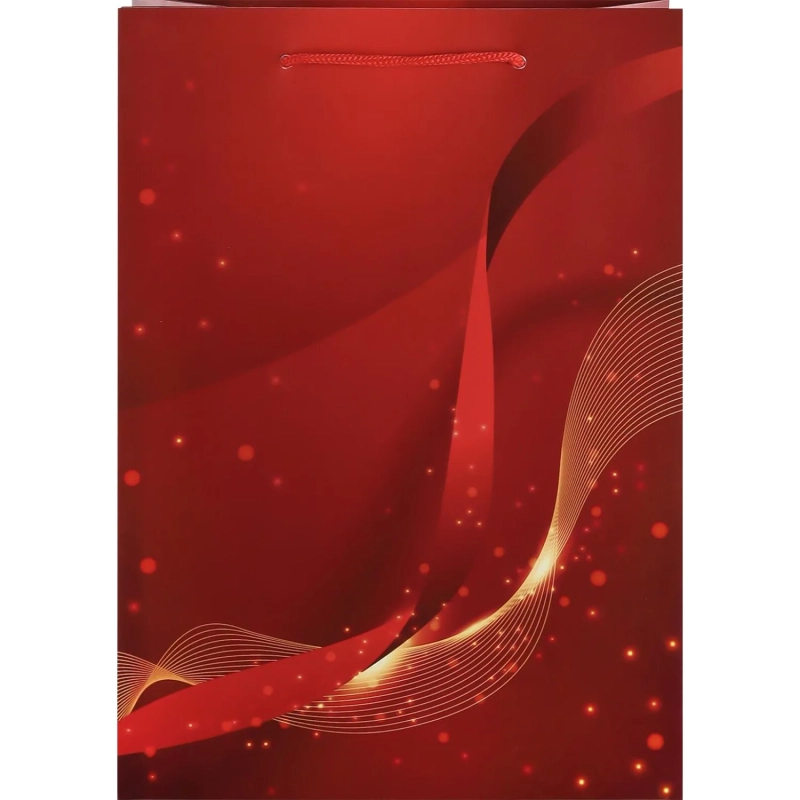 Пакет подарочный с мат.лам.22х31х10см ML Красная абстракция,190гППК-2761