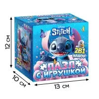 Пазл и мягкая игрушка &laquo;Стич&raquo;, подарочный набор 2в1, 35 деталей
