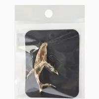 Брошь &laquo;Кит&raquo; морской, цвет золото