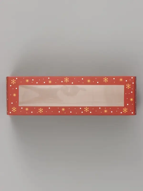 Коробочка для макарун новогодняя &laquo;С Новым годом. Щелкунчик&raquo;, 18&times;5.5&times;5.5 см