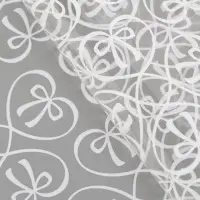 Пленка для цветов "Бантики", белая, 0,6 х 9.3&plusmn;5% м, 40 мкм, 200 гр