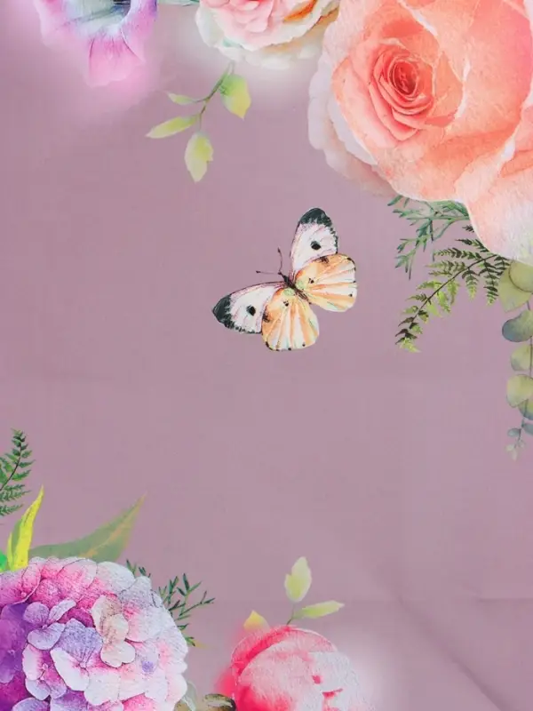 Пакет подарочный ламинированный, "Танец бабочки" 18 х 22,3 х 10 см