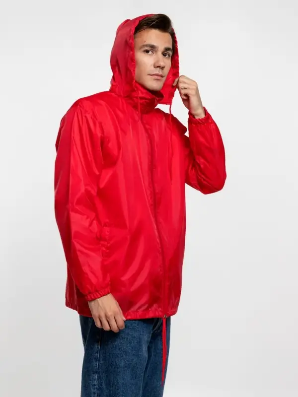 Ветровка унисекс Shift красная, размер XS