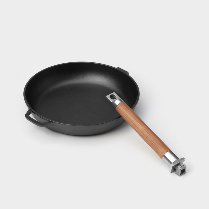 Сковорода чугунная Wild Kitchen, d=24 см, лопатка и губка в комплекте Сковорода чугунная Wild Kitchen, d=24 см, лопатка и губка в комплекте