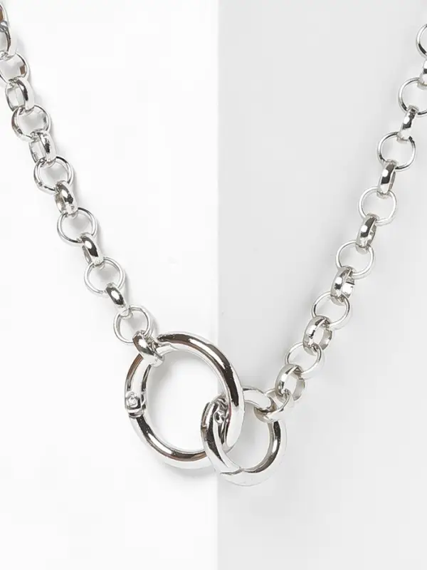 Кулон &laquo;Цепь&raquo;, бесконечное сплетение, цвет серебро, L=45 см