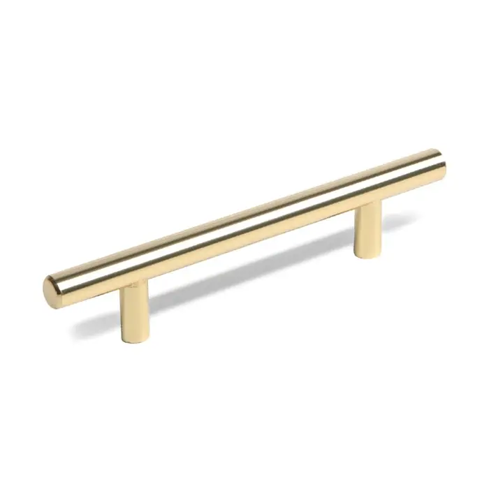 Ручка рейлинг ТУНДРА BISTRO, d=12 мм, м/о 96 мм, цвет золото, 4 шт.