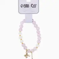 Браслет с подвесками &laquo;Сахарный. Пчёлка&raquo;, d=6 см, шар №8, фиолетовый в золоте