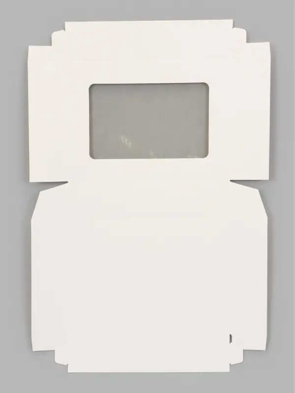 Коробка самосборная с окном, 22&times;16&times;5 см, белая