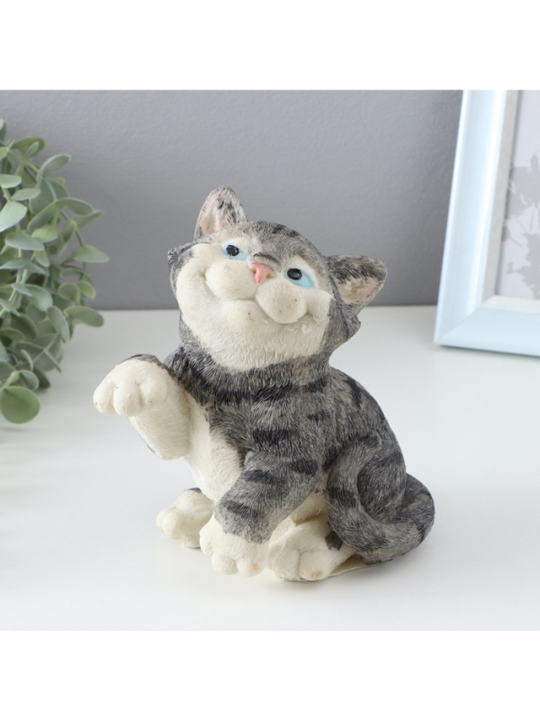 Копилка "Хитрый котик" 14х10х16см