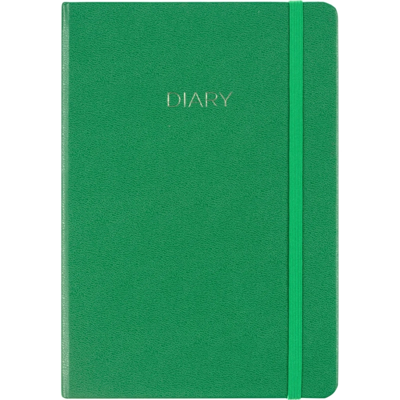 Ежедневник недатированный зеленый, А5 136 л., Diary, ATTACHE