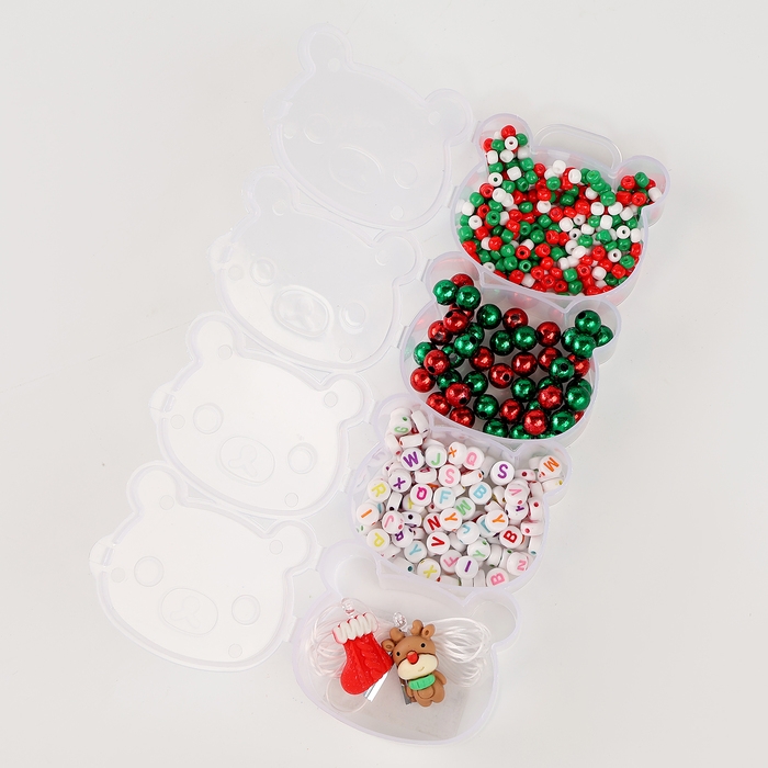 Набор для творчества «Новогоднее украшение из бусин», виды МИКС Набор для творчества «Новогоднее украшение из бусин», виды МИКС