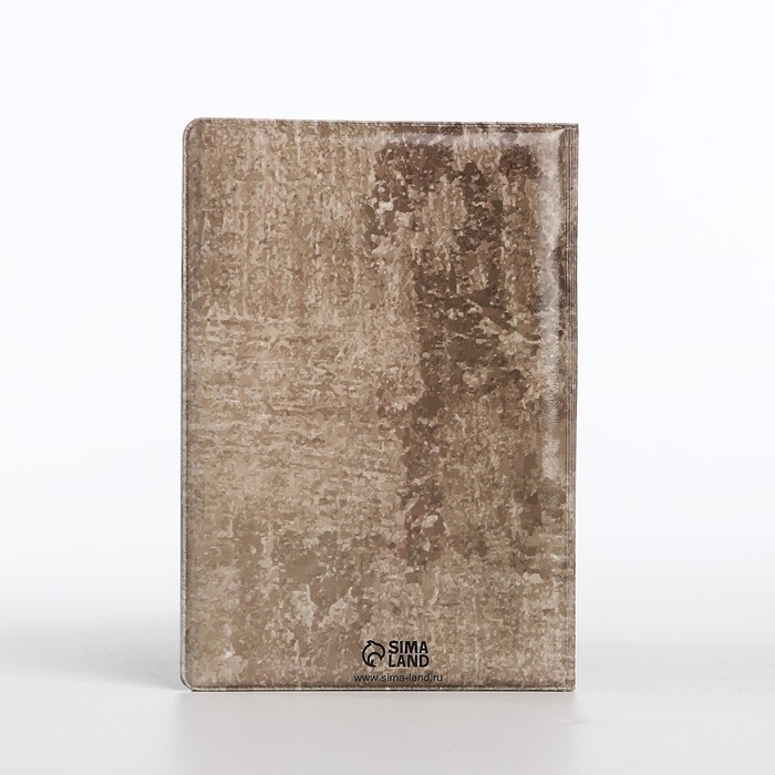 Обложка для паспорта, цвет серый/коричневый Обложка для паспорта, цвет серый/коричневый