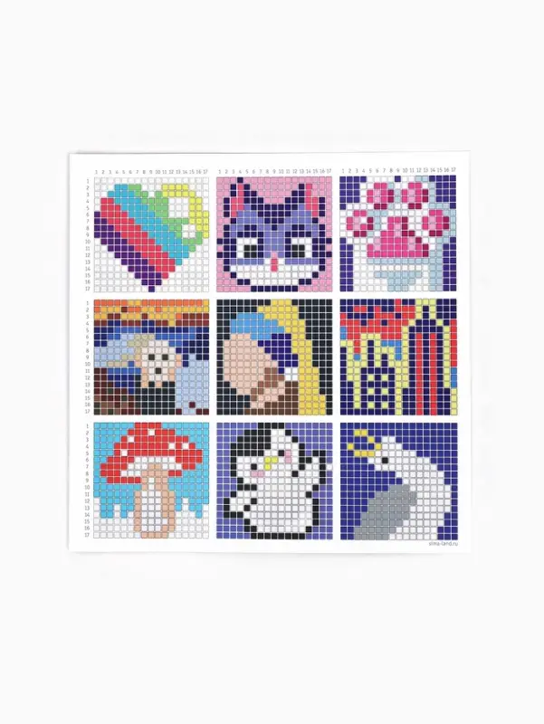 Стикеры для остатков квадратных страз