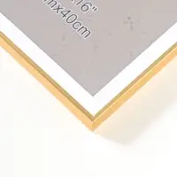 Фоторамка пластик 30х40 см "Современная классика" золото и белый 42,6х32,6х1,5 см