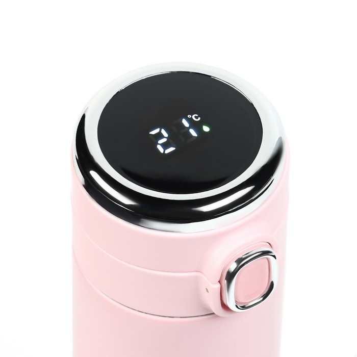 Термос, 400 мл, Simple Термос, 400 мл, Simple "Пульс", сохраняет тепло 8 ч, термометр, 20.5 х 6.3 см