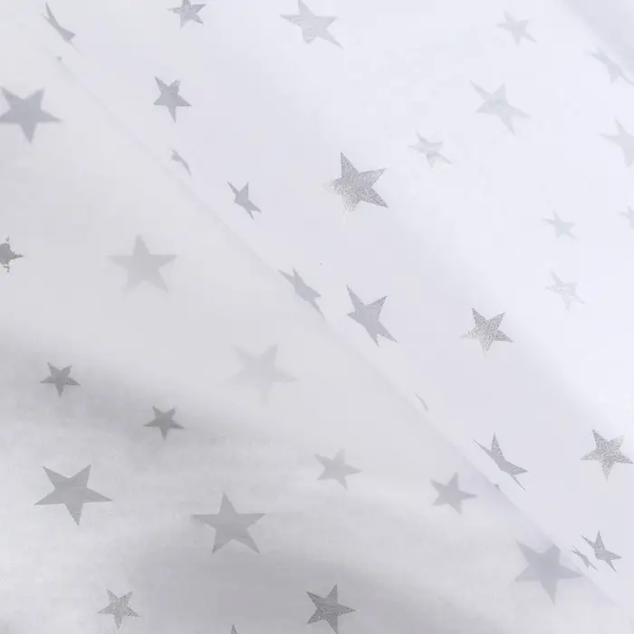 Бумага упаковочная тишью, новогодняя упаковка «Звездочки»,50×66 см