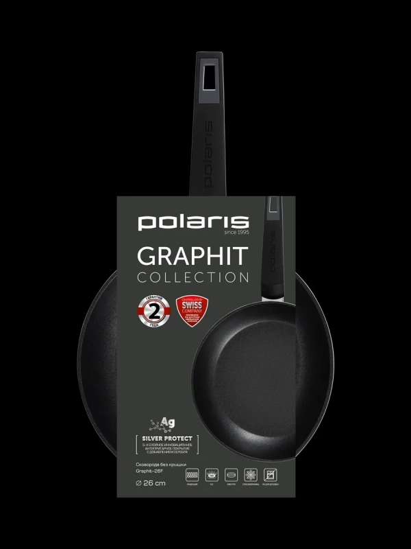 Сковорода 26 см Graphit-26F антипригарная для индукции