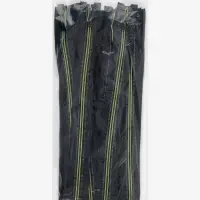 Молния &laquo;Спираль&raquo;, №5, разъёмная, светоотражающая, замок автомат, 60 см, чёрная, зелёная