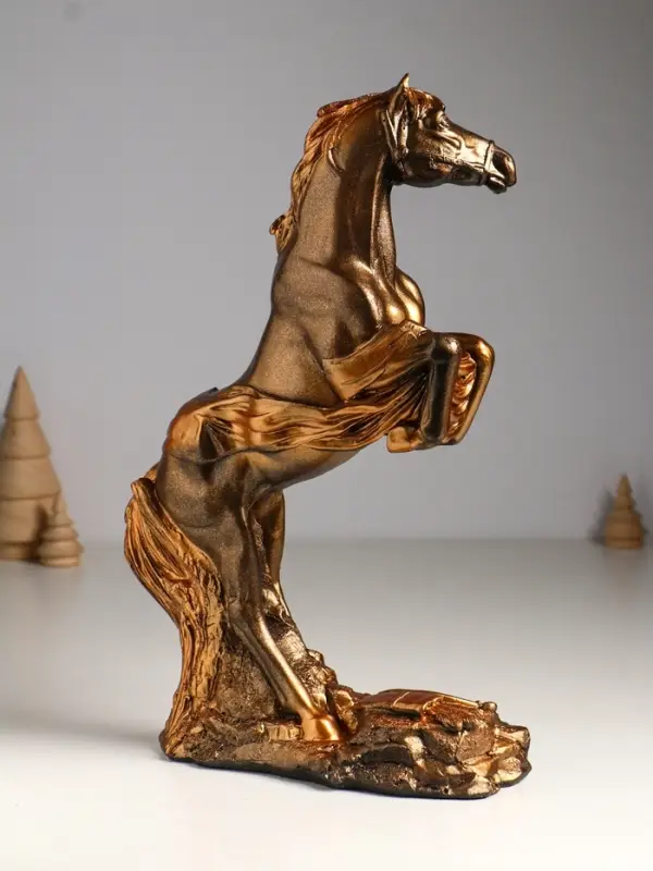 Фигура гипс &laquo;Победоносный конь&raquo;, 34&times;22&times;9 см, под бронзу