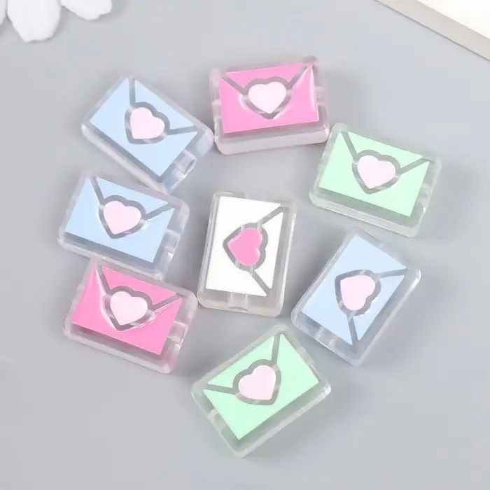 Бусина для рукоделия и плетения &laquo;Арт Узор. Летний бриз. Любовное письмо&raquo;, пластик, 1.5&times;2.2&times;0.9 см, МИКС