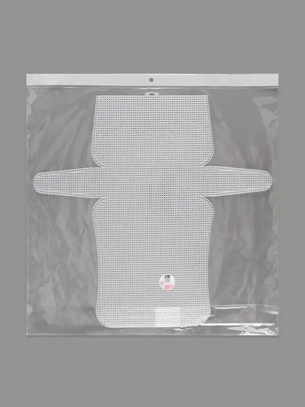 Канва-основа для вышивания сумки, пластиковая, 45&times;47 см, 2&times;2 мм, белая