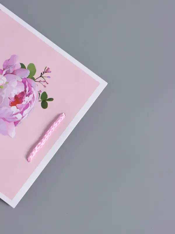 Пакет подарочный ламинированный "Счастья и любви" 18 х 22,3 х 10 см