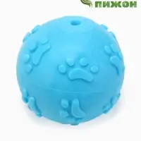 Игрушка для собак &laquo;Мяч-лапка&raquo;, 6 см, TPR, синяя